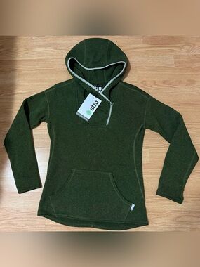 Stio Women’s S Sweet-water Half-Zip Pullover Hoodie - Green - NWT